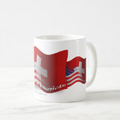 Zwitsers-Amerikaanse golfvlag Koffiemok (Voorkant rechts)