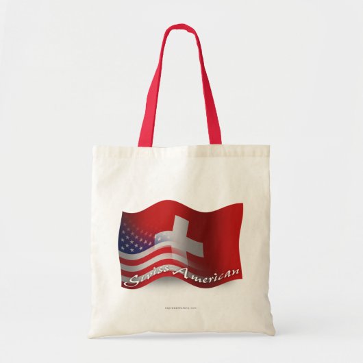 Zwitsers-Amerikaanse golfvlag Tote Bag (Voorkant)