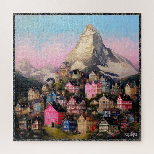 ZWITSERS BERPDORP PUZZEL GROOTE KLEUREN (Verticaal)