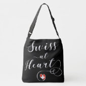Zwitsers bij het hart, Zwitserland Crossbody Tas (Achterkant)