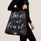 Zwitsers bij het hart, Zwitserland Crossbody Tas (Dichtbij)