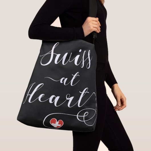 Zwitsers bij het hart, Zwitserland Crossbody Tas (Dichtbij)