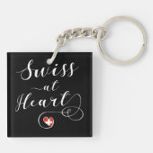 Zwitsers bij het hart, Zwitserland Sleutelhanger (Achterkant)