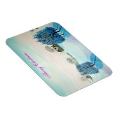 Zwitsers blauw kerstfeest magneet (Rechterzijde)