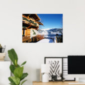 Zwitsers chalet poster (Thuiskantoor)