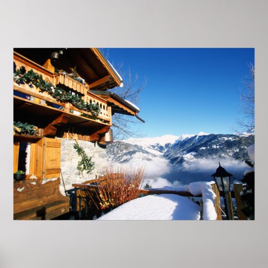 Zwitsers chalet poster (Voorkant)