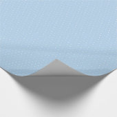 Zwitsers dot wrapppapier blauw cadeaupapier (Hoek)