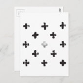 Zwitsers dwarspatroon briefkaart (Voorkant / Achterkant)