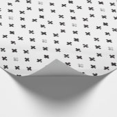 Zwitsers dwarspatroon cadeaupapier (Hoek)