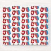 Zwitsers en kanton Ticino Flags Muismat (Voorkant)