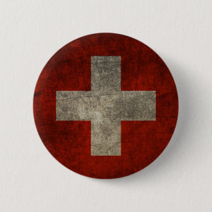 Zwitsers en Trots Ronde Button 5,7 Cm