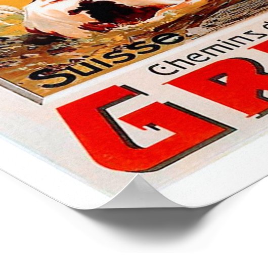 Zwitsers gebergte poster (Hoek)