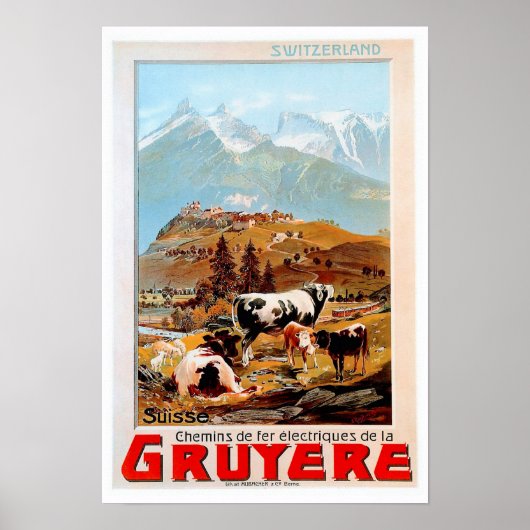Zwitsers gebergte poster (Voorkant)
