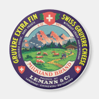 Zwitsers Gruyere Cheese Langnau Emmental Zwitserla Magneet