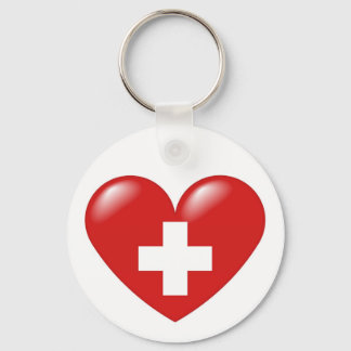 Zwitsers hart - Schweizer Herz - Coeur suisse Sleutelhanger