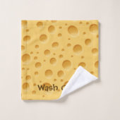 Zwitsers kaaspatroon bad handdoek (Wasdoekje)