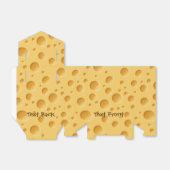 Zwitsers kaaspatroon bedankdoosjes (Uitgevouwen)