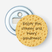 Zwitsers kaaspatroon button flesopener (Voorkant)