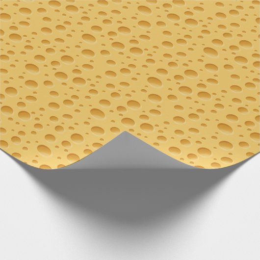 Zwitsers kaaspatroon cadeaupapier (Hoek)