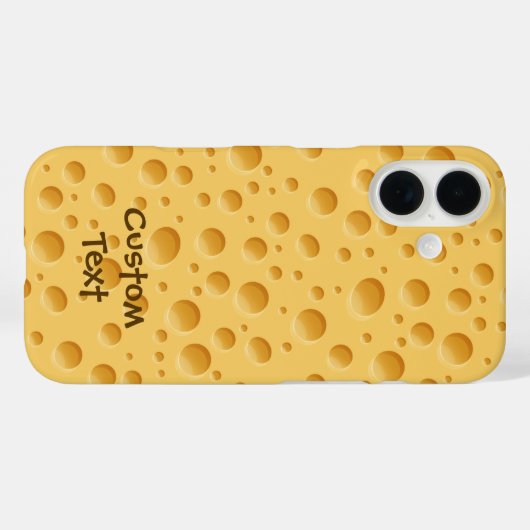 Zwitsers kaaspatroon Case-Mate iPhone case (Achterkant (horizontaal))