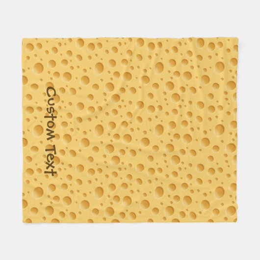 Zwitsers kaaspatroon fleece deken (Voorkant (Horizontaal))