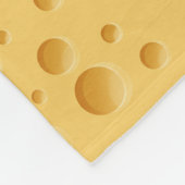 Zwitsers kaaspatroon fleece deken (Hoek)