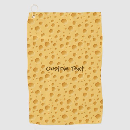 Zwitsers kaaspatroon golfhanddoek (Voorkant)