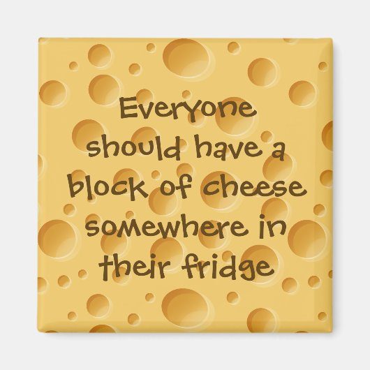 Zwitsers kaaspatroon magneet (Voorkant)