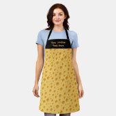 Zwitsers kaaspatroon schort (Gedragen)