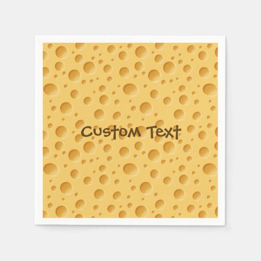 Zwitsers kaaspatroon servet (Voorkant)