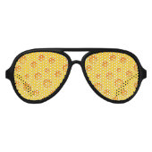 Zwitsers kaasschaafschildpadpatroon aviator zonnebril (Voorkant)