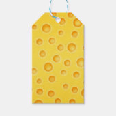 Zwitsers kaasschaafschildpadpatroon cadeaulabel (Voorkant)