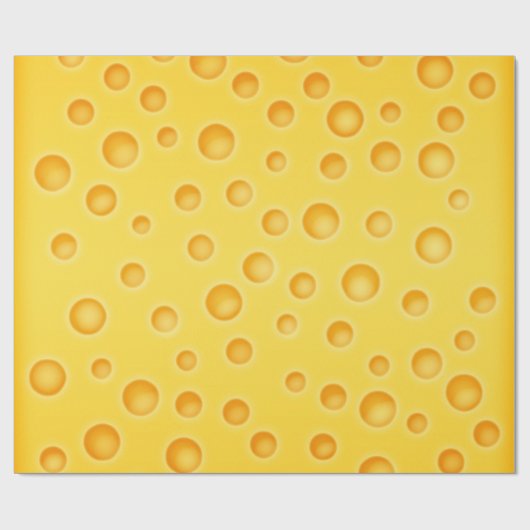 Zwitsers kaasschaafschildpadpatroon cadeaupapier (Vlak)