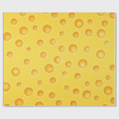 Zwitsers kaasschaafschildpadpatroon cadeaupapier (Vlak)