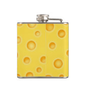 Zwitsers kaasschaafschildpadpatroon heupfles (Achterkant)