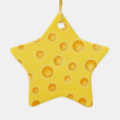 Zwitsers kaasschaafschildpadpatroon keramisch ornament (Achterkant)