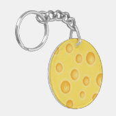 Zwitsers kaasschaafschildpadpatroon sleutelhanger (Voorkant Links)