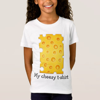 Zwitsers kaasschaafschildpadpatroon t-shirt