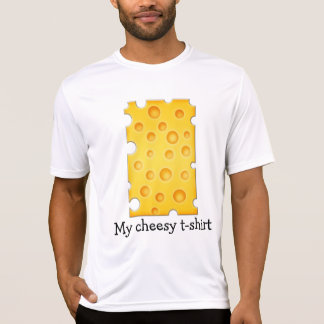 Zwitsers kaasschaafschildpadpatroon t-shirt