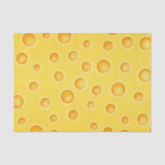 Zwitsers kaasschaafschildpadpatroon tissuepapier (Voorkant)