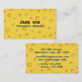 Zwitsers kaasschaafschildpadpatroon visitekaartje (Voorkant / Achterkant)