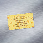 Zwitsers kaasschaafschildpadpatroon visitekaartje magneet (Voorbeeld)