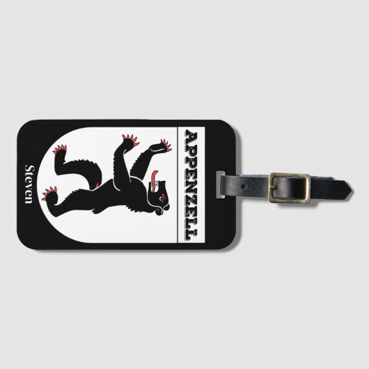 Zwitsers kanton Appenzell, innerhoden wapenschild Bagagelabel (Voorkant (horizontaal))