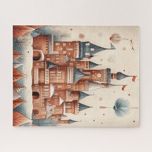 Zwitsers kasteel legpuzzel (Horizontaal)