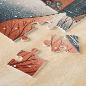 Zwitsers kasteel legpuzzel (Zijkant)