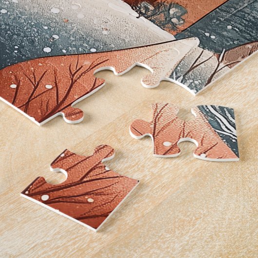 Zwitsers kasteel legpuzzel (Zijkant)