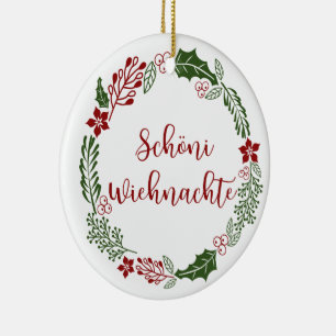 Zwitsers kerstfeest, Schöni Wiehnachte Keramisch Ornament