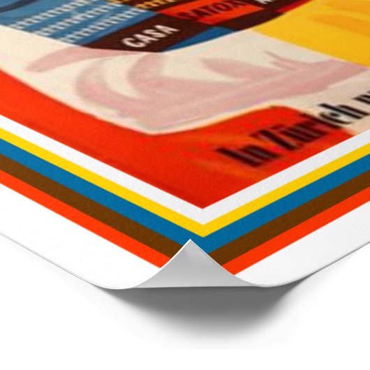  Zwitsers koffie-Poster 12 x 16 Poster (Hoek)