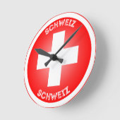 Zwitsers Kruis Schweiz Cirkel Vorm Ronde Klok (Hoek)