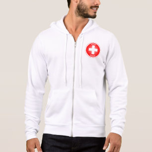 Zwitsers Kruis Suisse Cirkel Vorm Hoodie